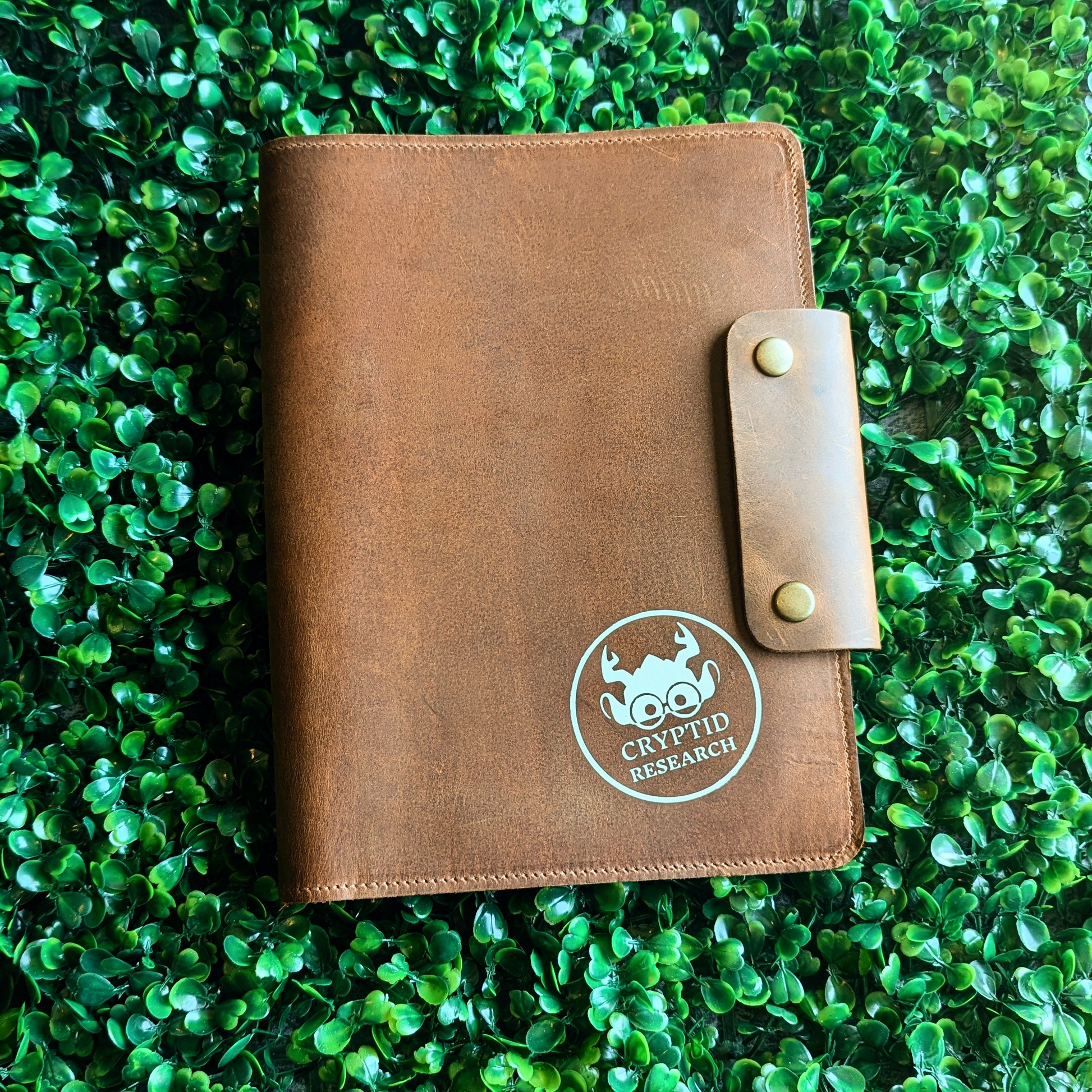 Cryptid Research Leather Journal Cover