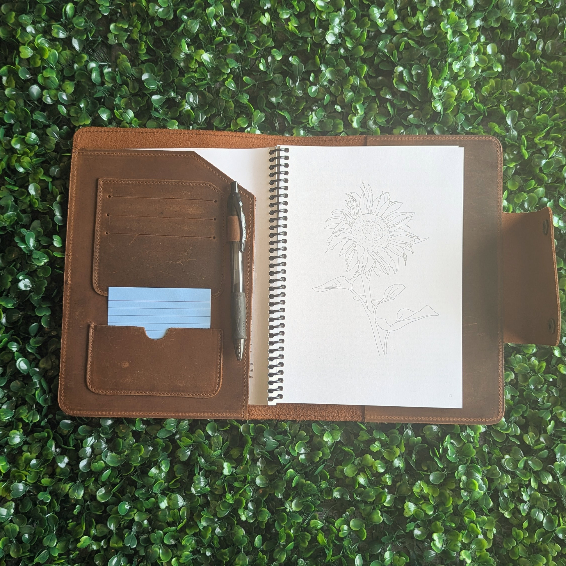 Cryptid Research Leather Journal Cover