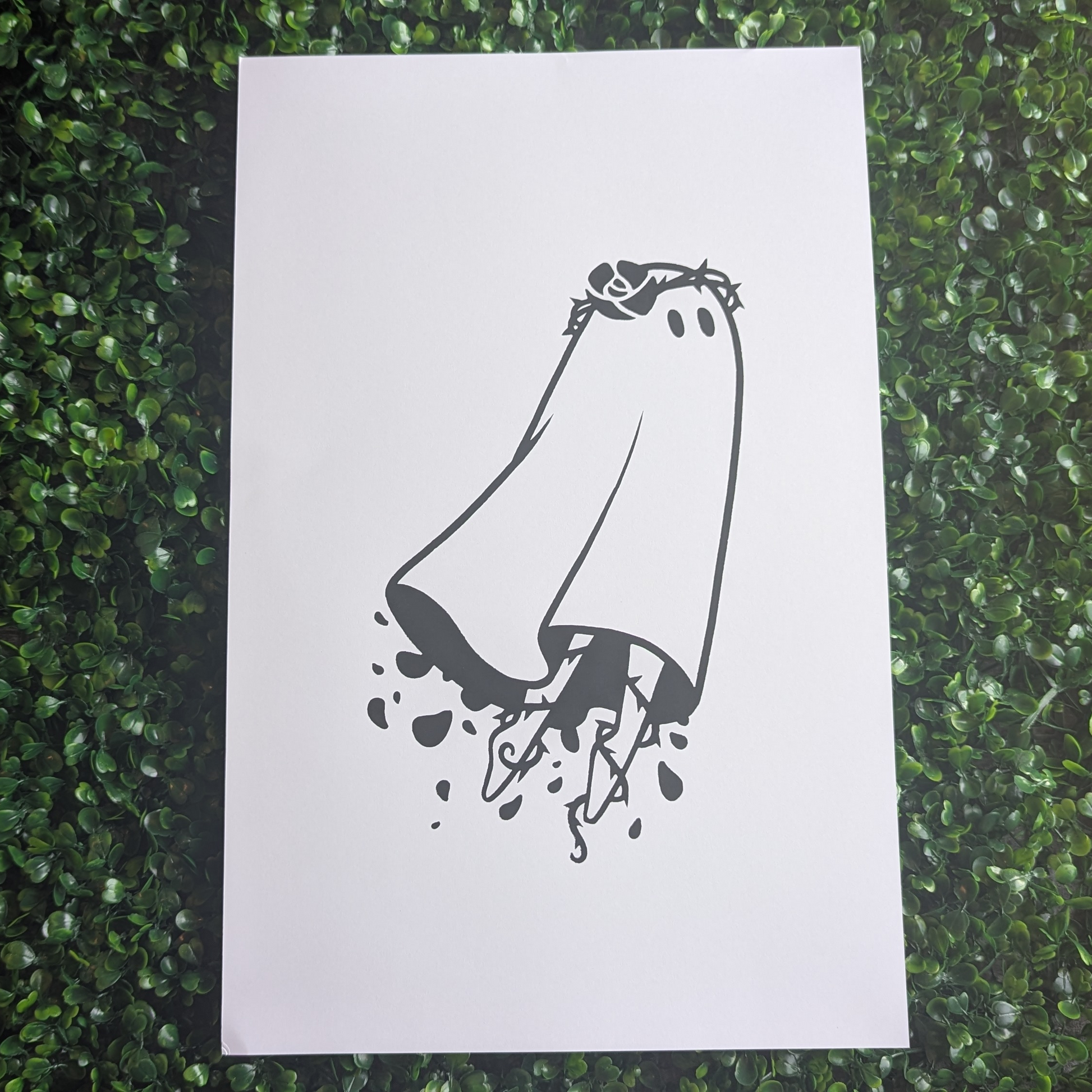 Wallflower Ghost | 11" x 17" Poster