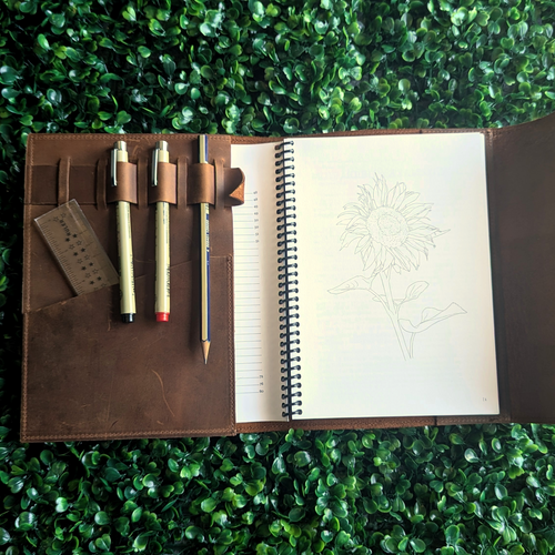 Cryptid Research Leather Sketchbook Cover